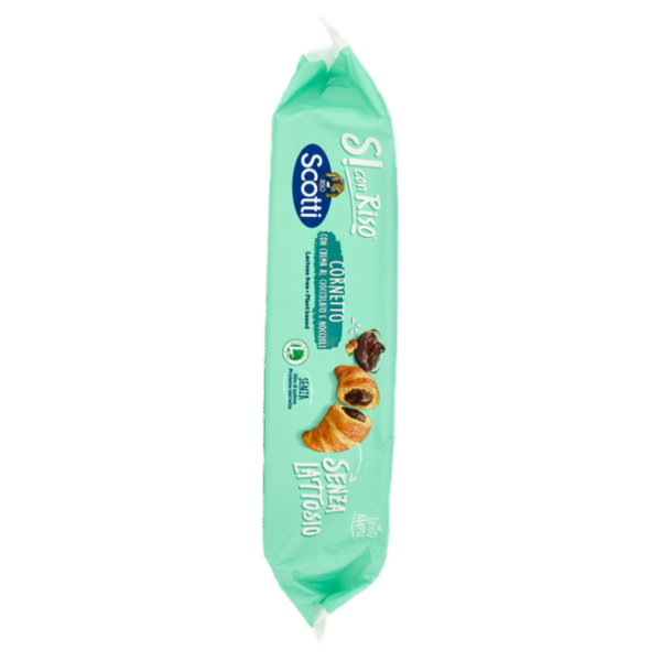 Riso Scotti Si con Riso Senza Lattosio Cornetto con Crema al Cioccolato e Nocciole 5 x 48 g