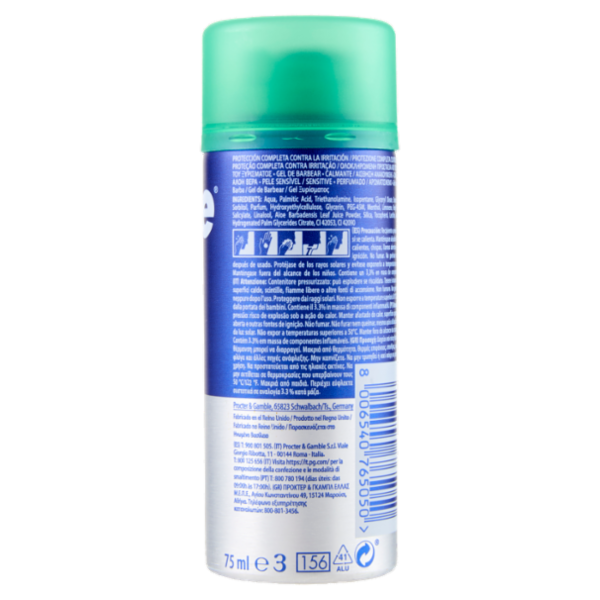 Gillette Series Gel da Barba Lenitivo, 75ml