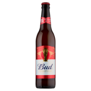 Bud Birra Lager Internazionale Grafica FIFA Bottiglia 50 Cl