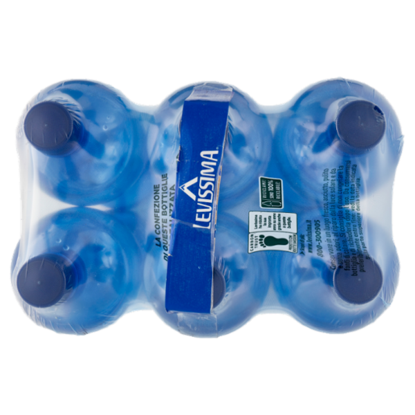 LEVISSIMA, Acqua Frizzante R-PET 25% 6 x 1,5 L