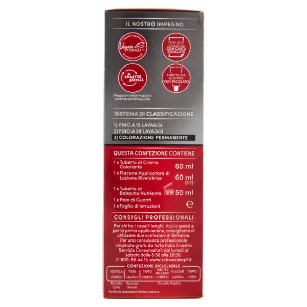 Brillance Colorazione Permanente Intensiva 845 Rosso Raso