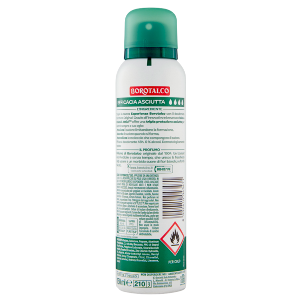 Borotalco Original Profumo di Borotalco Deo Spray 150 ml