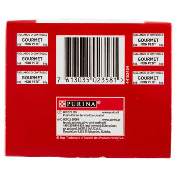 PURINA GOURMET Mon Petit Filettini Intense cotti in Salsa (Merluzzo / Salmone / Sardine) 6x50g