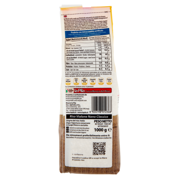la Pila Riso Vialone Nano Classico 1000 g