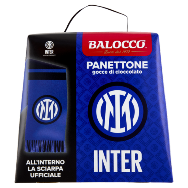 Balocco Panettone gocce di cioccolato Inter 500 g