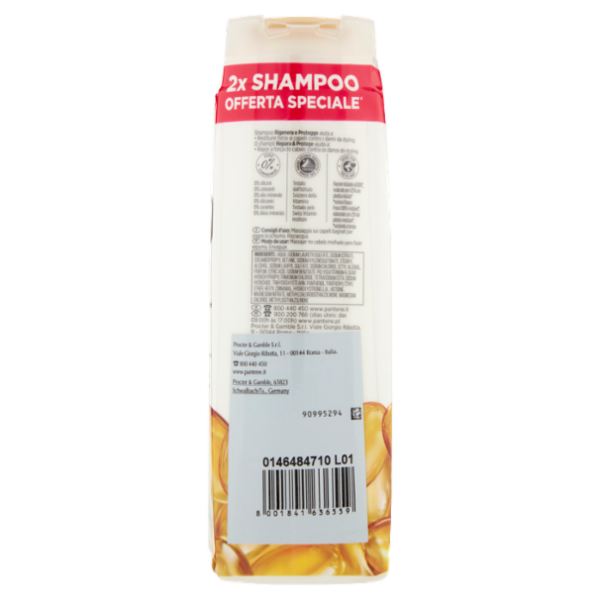 Pantene Pro-V Shampoo Rigenera e Protegge 2x225 ml