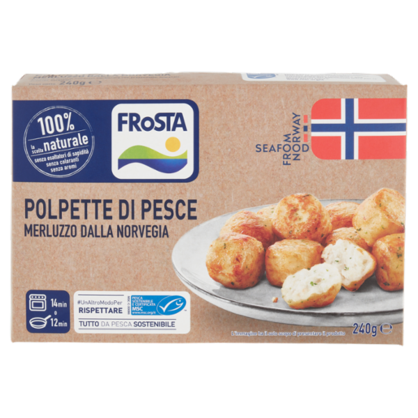 FRoSTA Polpette di Pesce Merluzzo dalla Norvegia 240 g
