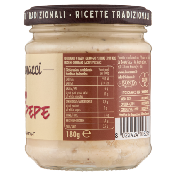 i toscanacci Sugo Cacio e Pepe 180 g