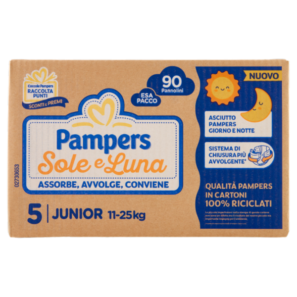 Pampers Sole e Luna Junior 90 pz