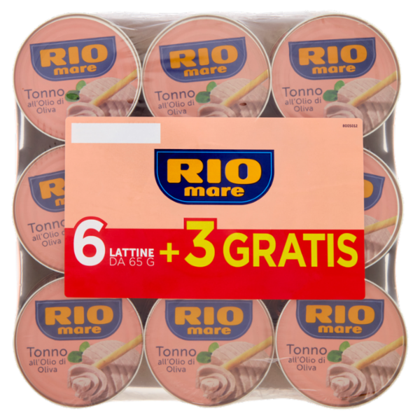 Rio mare Tonno all'Olio di Oliva 6 x 65 g + 3 Gratis