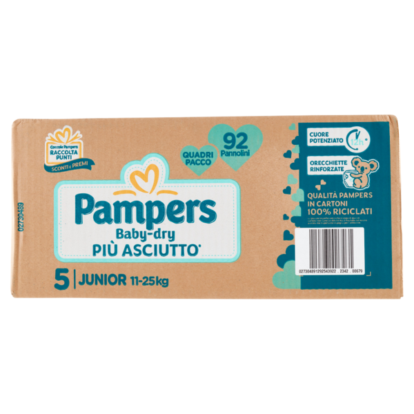 Pampers Baby-dry 5 Junior 92 pz