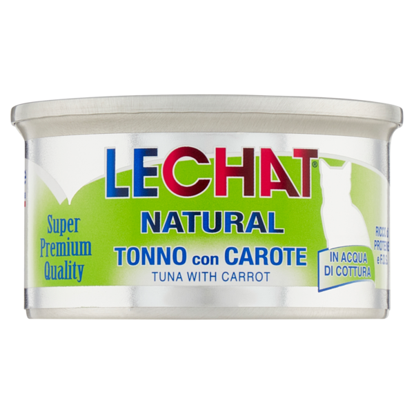LeChat Natural Tonno con Carote 80 g