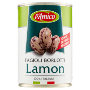 D'Amico Fagioli Borlotti Lamon 400 g