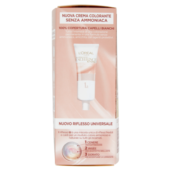 L'Oreal Paris Colorazione permanente senza ammoniaca, Riflesso Universale, Biondo Chiaro 8U