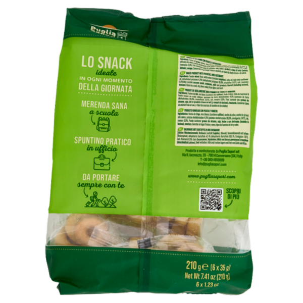 Puglia Sapori I Saporiti Tarallini Pugliesi Patate & Rosmarino 6 x 35 g