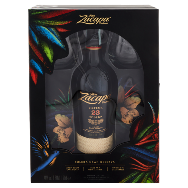 Ron Zacapa 23 Solera Gran Riserva 700 ml + 2 bicchieri