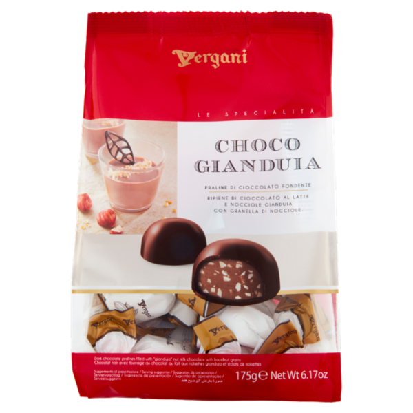 Vergani Le Specialità Choco Gianduia Praline di Cioccolato Fondente 175 g