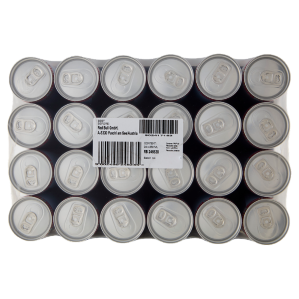 Red Bull Energy Drink, Zero Calorie, 250 ml (24 Lattine)