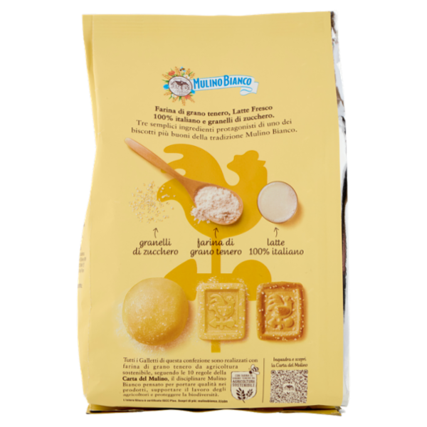 Mulino Bianco Galletti Biscotti con Latte Fresco 100% Italiano 350g