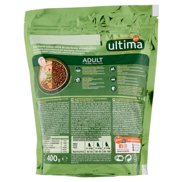 ultima Cat Adult 1-10 Anni Pollo 400 g