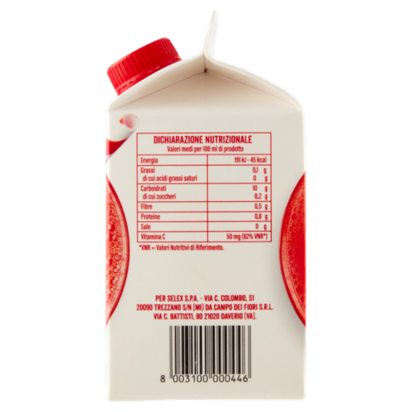 Selex Spremuta 100% Succo di Arancia Rossa 500 ml