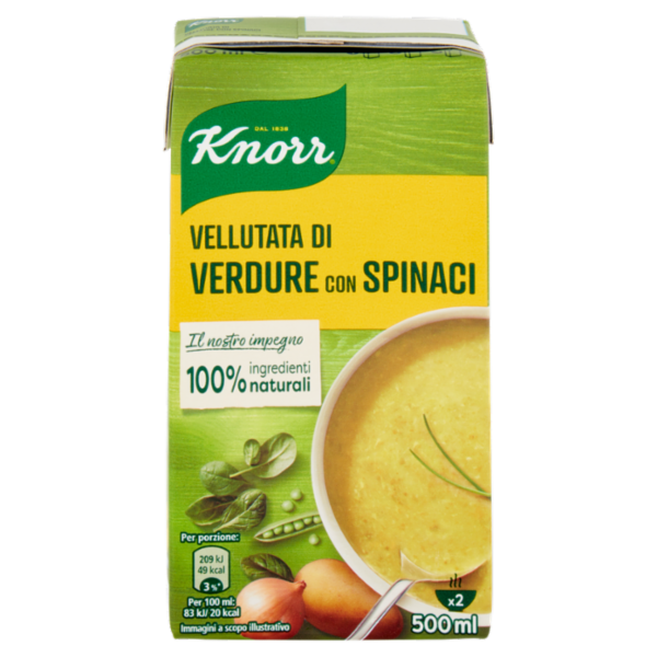 Knorr Vellutata di Verdure con Spinaci 500 ml