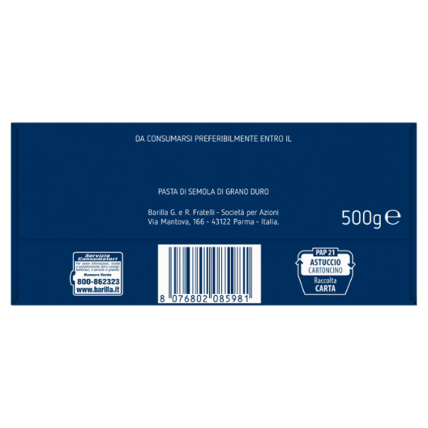 Barilla Pasta Fusilli n.98 500g