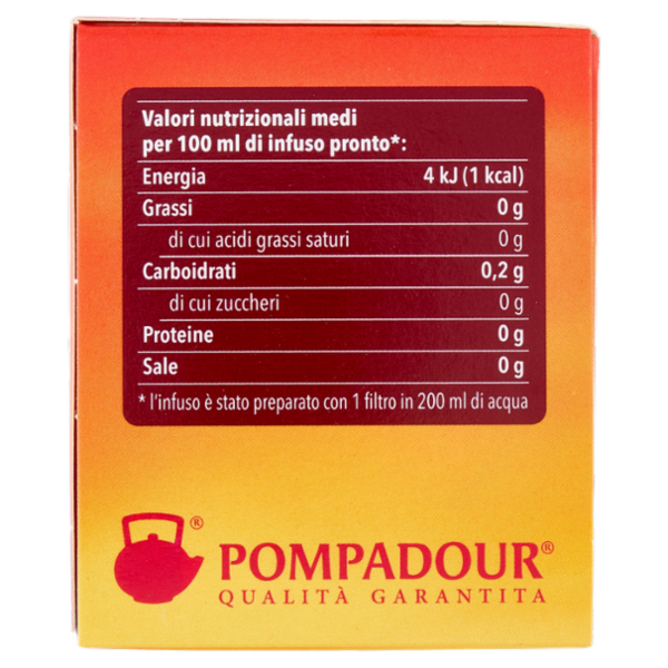 Pompadour Rooibos Infuso Rosso Bio DOP 18 x 1,75 g