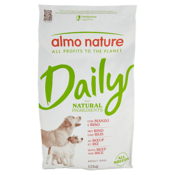 almo nature Daily Adult Dog con Manzo e Riso 12 kg