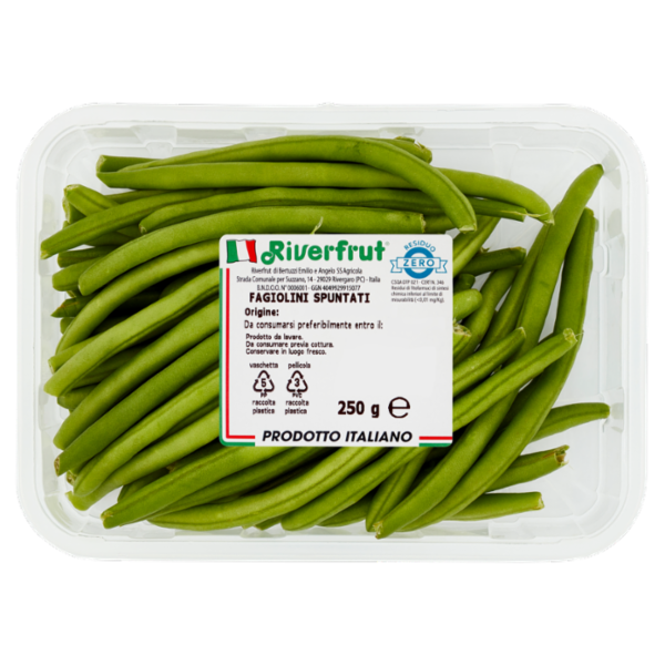 Riverfrut Fagiolini Spuntati 250 g