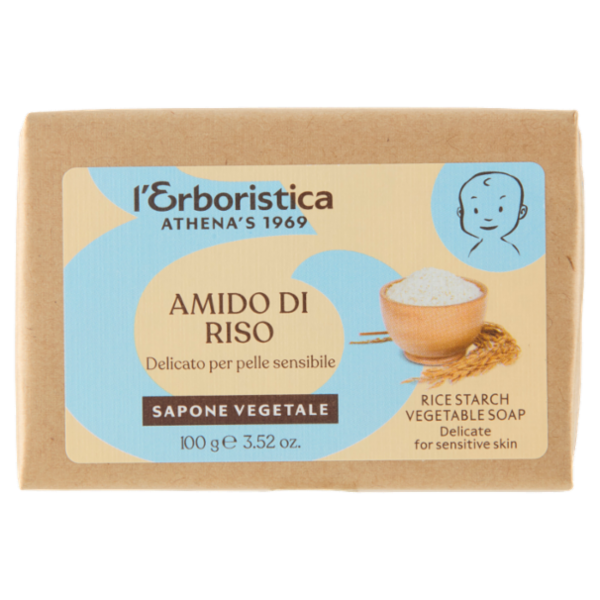 l'Erboristica Sapone Vegetale Amido di Riso Delicato per pelle sensibile 100 g