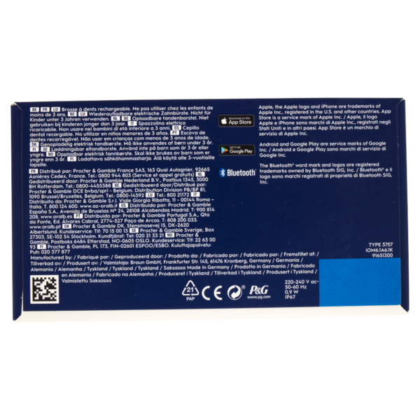 Oral-B iO-6N Spazzolino Elettrico Denti Ricaricabile Nero Lava con Custodia da Viaggio