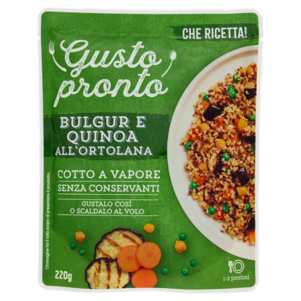Gusto pronto Bulgur e Quinoa all'Ortolana 220 g