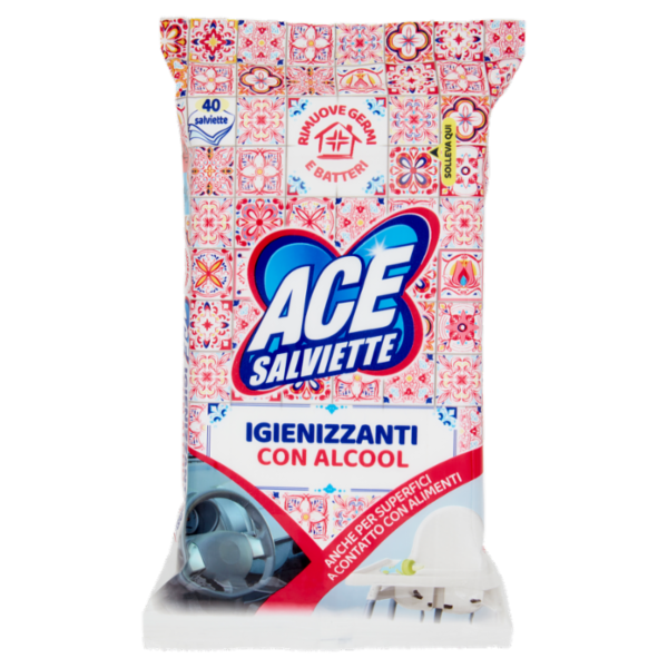 Ace Salviette Igienizzanti con Alcool 40 pz