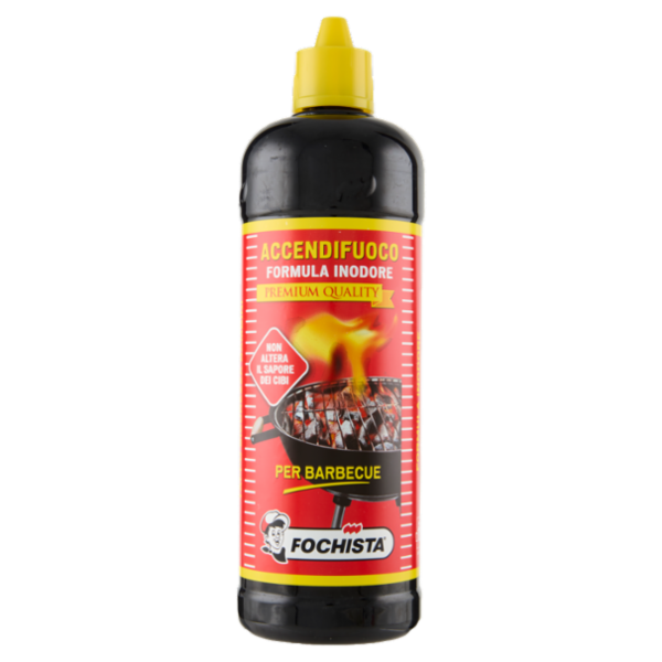 Fochista Accendifuoco Formula Inodore Premium Quality per Barbecue 750 ml