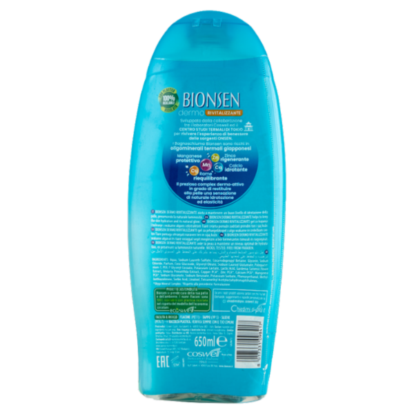 Bionsen dermo Rivitalizzante Bath & Shower Gel 650 ml