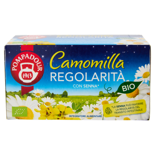 Pompadour Camomilla Regolarità con Senna* Bio 18 x 1,7 g