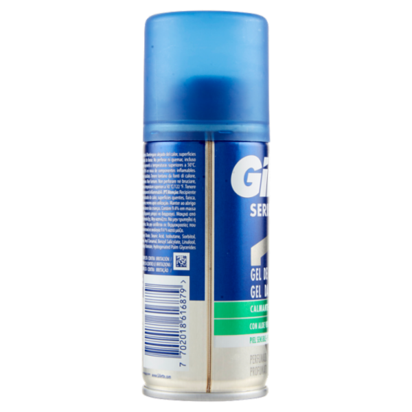 Gillette Gel da Barba da Uomo Series Lenitivo con Aloe Vera, 75 ml