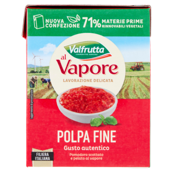 Valfrutta al Vapore Polpa Fine 390 g