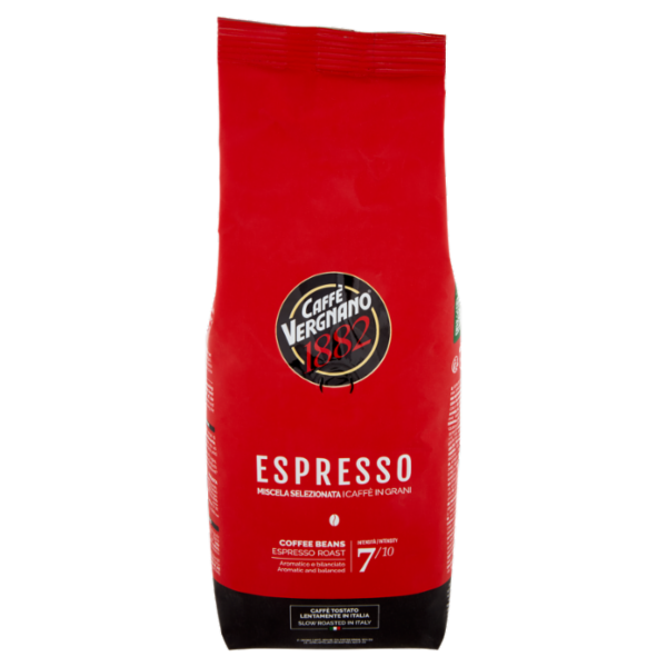 Caffè Vergnano 1882 Espresso Miscela Selezionata Caffè in Grani 500 g
