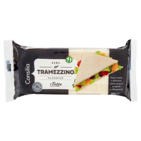 Consilia Pane per Tramezzini Bianco con Olio di Oliva 250 g