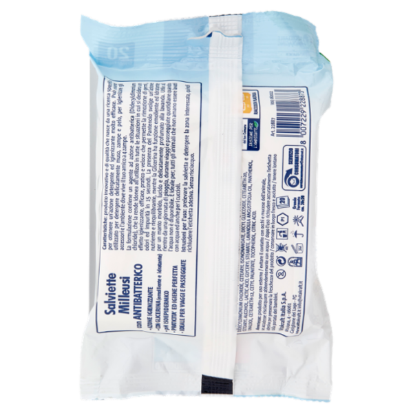 Vitakraft Salviette Milleusi con Antibatterico 20 pz