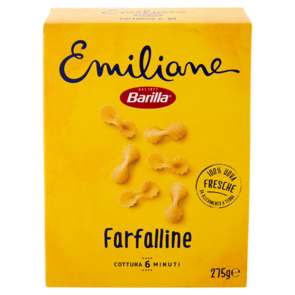 Barilla Emiliane Farfalline Pasta all'Uovo 275 g