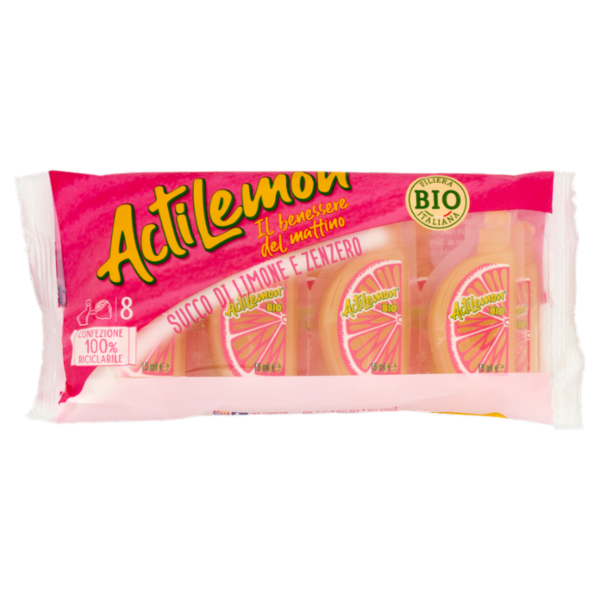 ActiLemon Succo di Limone e Zenzero 8 x 15 ml