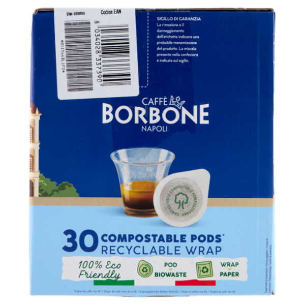 Caffè Borbone Miscela Decisa Cialde Compostabili* 30 x 7,2 g
