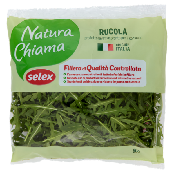Selex Natura Chiama Rucola Lavata e Pronta per il Consumo 80 g