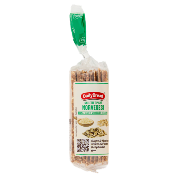 DailyBread Gallette Tipiche Norvegesi Avena, Semi di Girasole e Sesamo 190 g