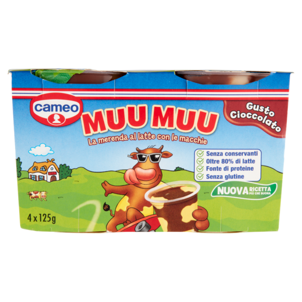 cameo Muu Muu Gusto Cioccolato 4 x 125 g