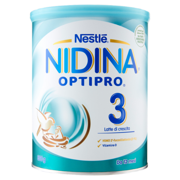 NESTLÉ NIDINA Optipro 3 da 12 mesi Latte di crescita in polvere 800g