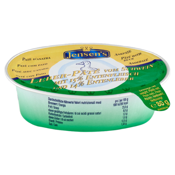 Jensen's Patè d'Anatra 80 g